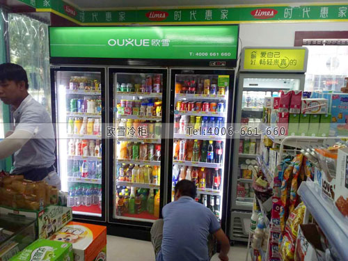 A368江西省南昌市時(shí)代惠家便利店冷藏展示柜