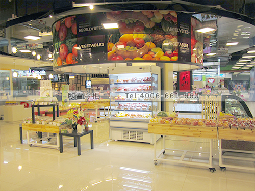 B101上海閔行東品西食購(gòu)物超市冷藏柜-超市冰柜-超市冷凍柜-超市風(fēng)幕柜