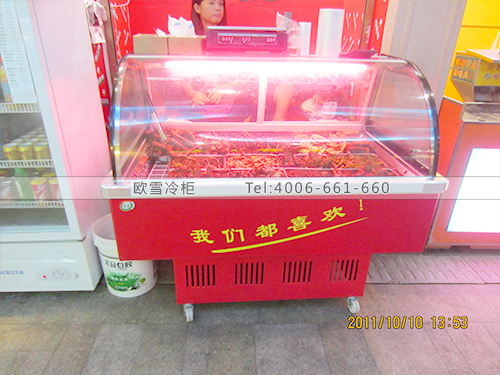 B049深圳福田豐盛町周黑鴨熟食展示柜