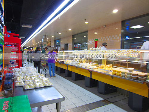 B090深圳福田上梅林天虹熟食展示柜-熟食冷藏展示柜