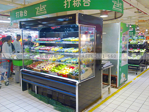 B181深圳南山家樂福水果冷藏保鮮展示柜