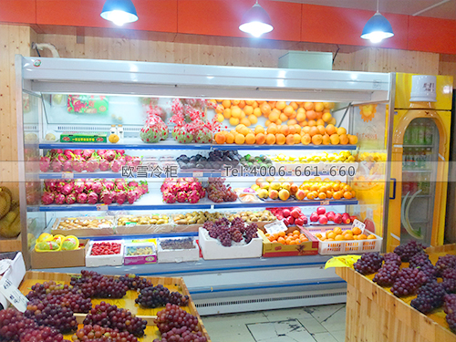 B225上海閘北甜得來果園水果風(fēng)幕柜