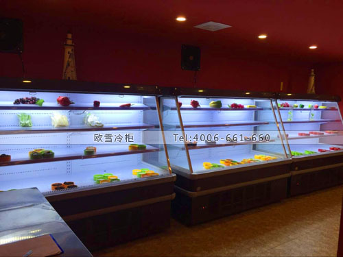 B726四川省成都市王府井茶蜜水果風(fēng)幕柜