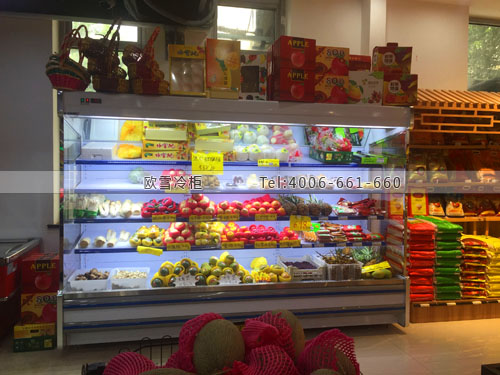 B891浙江省余杭區(qū)美淘購物超市冷藏展示柜