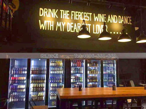 C058四川省成都市高新區(qū)SHARK啤酒冷藏柜