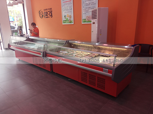 B985湖南省長(zhǎng)沙市瀏陽(yáng)市名河生態(tài)豬肉冷藏柜