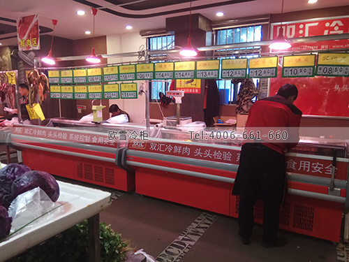 B940湖南省長沙市芙蓉區(qū)田園香生鮮超市鮮肉展示柜